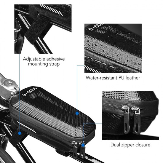 Bicycle Top Tube Bag MTB Road Cycling Rainproof Bike Front Beam Bag Bicycle Frame Bag Pouch Bicycle Top Tube Bag MTB Road Cycling Rainproof Bike Front Beam Bag Bicycle Frame Bag Pouch