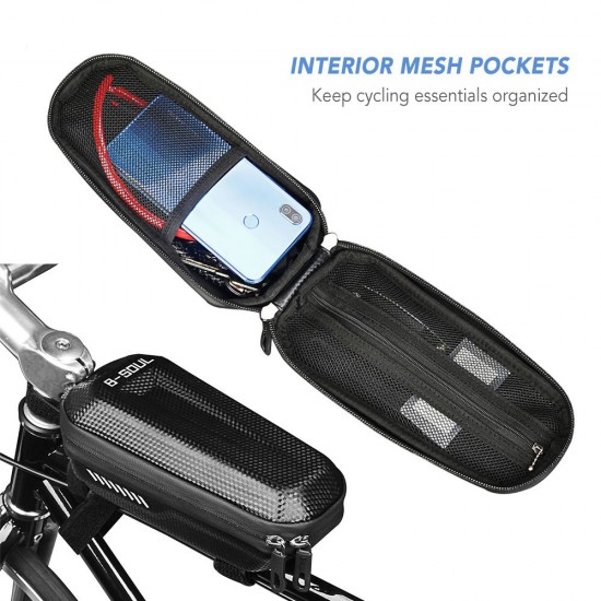 Bicycle Top Tube Bag MTB Road Cycling Rainproof Bike Front Beam Bag Bicycle Frame Bag Pouch Bicycle Top Tube Bag MTB Road Cycling Rainproof Bike Front Beam Bag Bicycle Frame Bag Pouch