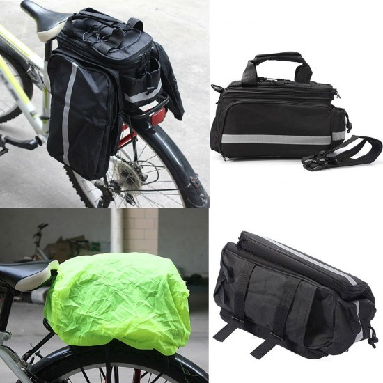 Bicycle Bike Rear Seat Bag Waterproof Bike Pannier Rack Pack Shoulder Cycling Carrier Bicycle Bike Rear Seat Bag Waterproof Bike Pannier Rack Pack Shoulder Cycling Carrier