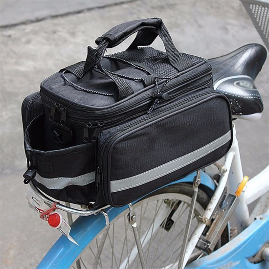 Bicycle Bike Rear Seat Bag Waterproof Bike Pannier Rack Pack Shoulder Cycling Carrier Bicycle Bike Rear Seat Bag Waterproof Bike Pannier Rack Pack Shoulder Cycling Carrier