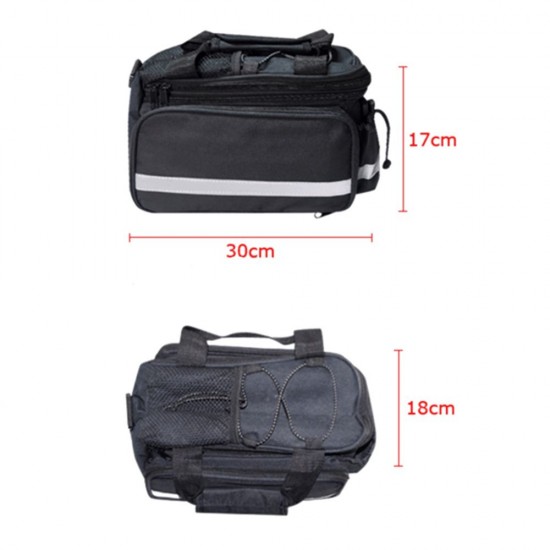 Bicycle Bike Rear Seat Bag Waterproof Bike Pannier Rack Pack Shoulder Cycling Carrier Bicycle Bike Rear Seat Bag Waterproof Bike Pannier Rack Pack Shoulder Cycling Carrier
