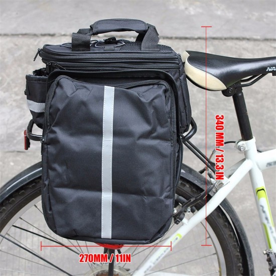 Bicycle Bike Rear Seat Bag Waterproof Bike Pannier Rack Pack Shoulder Cycling Carrier Bicycle Bike Rear Seat Bag Waterproof Bike Pannier Rack Pack Shoulder Cycling Carrier