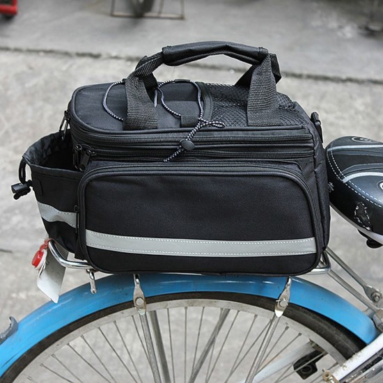 Bicycle Bike Rear Seat Bag Waterproof Bike Pannier Rack Pack Shoulder Cycling Carrier Bicycle Bike Rear Seat Bag Waterproof Bike Pannier Rack Pack Shoulder Cycling Carrier
