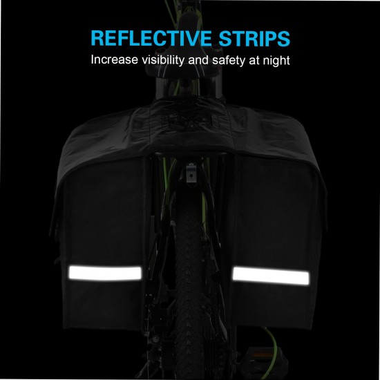 28L Water Resistant Bicycle Rear Seat Carrier Bag Rack Trunk Bags Bike Commuter Bag Pannier 28L Water Resistant Bicycle Rear Seat Carrier Bag Rack Trunk Bags Bike Commuter Bag Pannier