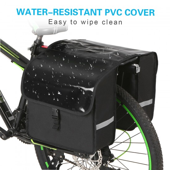 28L Water Resistant Bicycle Rear Seat Carrier Bag Rack Trunk Bags Bike Commuter Bag Pannier 28L Water Resistant Bicycle Rear Seat Carrier Bag Rack Trunk Bags Bike Commuter Bag Pannier