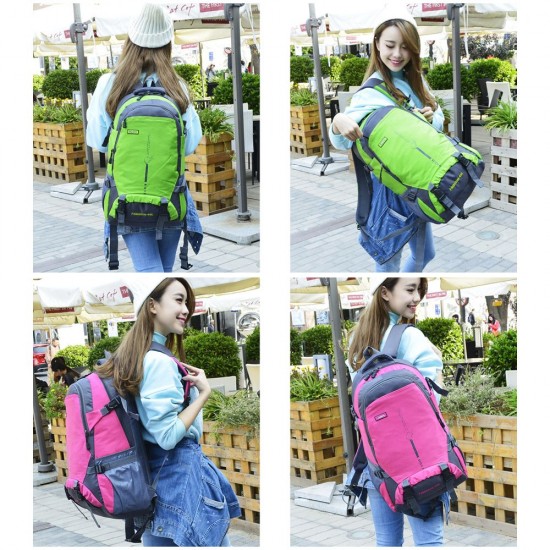 45L Large Capacity Waterproof Mountaineering Backpack Outdoor Breathable Shoulder Bag for Men and Women 45L Large Capacity Waterproof Mountaineering Backpack Outdoor Breathable Shoulder Bag for Men and Women
