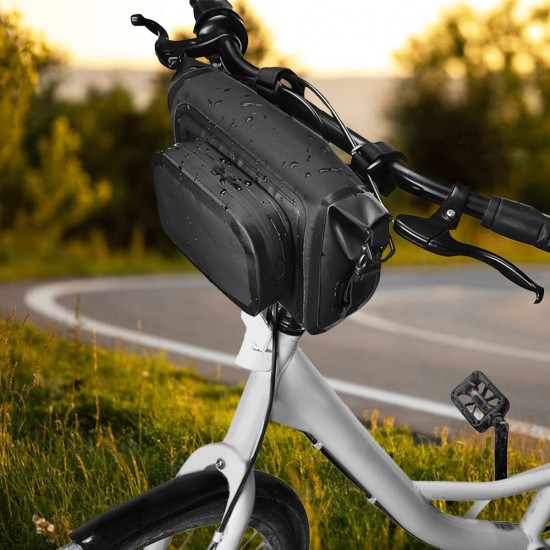 Waterproof Bike Bag Multifunctional Front Bicycle Bag Cycling Handlebar Pannier Large Capacity MTB Bike Phone Holder Road Bike Bag Bicycle Storage Bag Shoulder Pack Bike Accessories Waterproof Bike Bag Multifunctional Front Bicycle Bag Cycling Handlebar Pannier Large Capacity MTB Bike Phone Holder Road Bike Bag Bicycle Storage Bag Shoulder Pack Bike Accessories