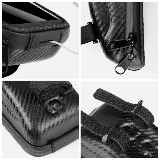 Bike Frame Bag Front Tube Bag Handlebar Bag Bicycle Bag with Touchscreen Phone Case Bike Frame Bag Front Tube Bag Handlebar Bag Bicycle Bag with Touchscreen Phone Case