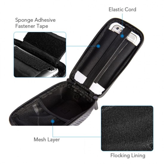 Bike Frame Bag Front Tube Bag Handlebar Bag Bicycle Bag with Touchscreen Phone Case Bike Frame Bag Front Tube Bag Handlebar Bag Bicycle Bag with Touchscreen Phone Case