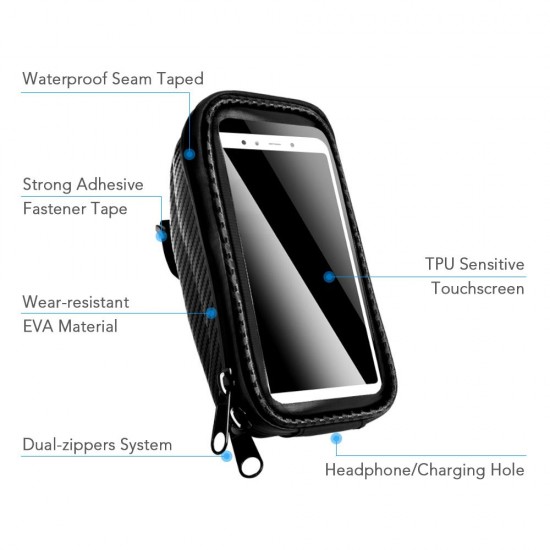 Bike Frame Bag Front Tube Bag Handlebar Bag Bicycle Bag with Touchscreen Phone Case Bike Frame Bag Front Tube Bag Handlebar Bag Bicycle Bag with Touchscreen Phone Case