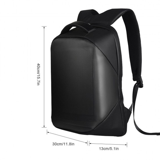 Shoulder Backpack LED Full-Color Screen Travel Laptop Backpack Waterproof Shoulder Bag for Daypack Outdoor Shoulder Backpack LED Full-Color Screen Travel Laptop Backpack Waterproof Shoulder Bag for Daypack Outdoor