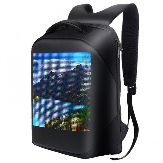 Shoulder Backpack LED Full-Color Screen Travel Laptop Backpack Waterproof Shoulder Bag for Daypack Outdoor Shoulder Backpack LED Full-Color Screen Travel Laptop Backpack Waterproof Shoulder Bag for Daypack Outdoor