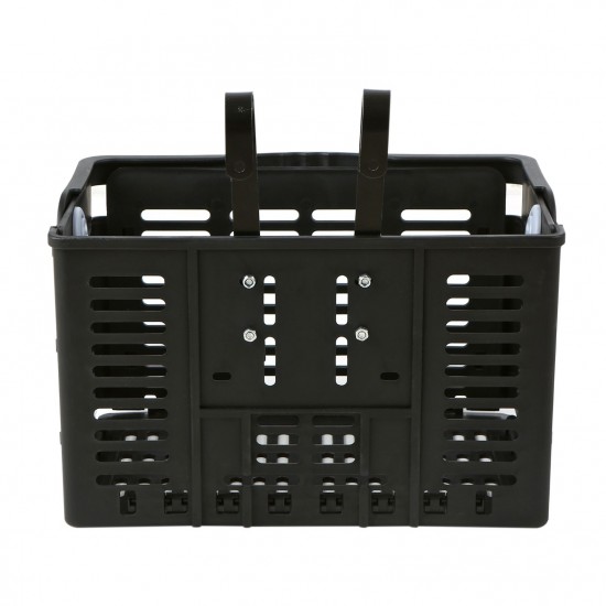 Folding Bike Basket Detachable Plastic Bike Handlebar Front Basket Bicycle Rear Rack Hanging Basket Cycling Cargo Carrier Folding Bike Basket Detachable Plastic Bike Handlebar Front Basket Bicycle Rear Rack Hanging Basket Cycling Cargo Carrier