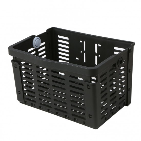 Folding Bike Basket Detachable Plastic Bike Handlebar Front Basket Bicycle Rear Rack Hanging Basket Cycling Cargo Carrier Folding Bike Basket Detachable Plastic Bike Handlebar Front Basket Bicycle Rear Rack Hanging Basket Cycling Cargo Carrier