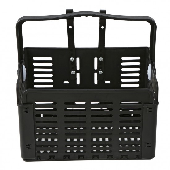 Folding Bike Basket Detachable Plastic Bike Handlebar Front Basket Bicycle Rear Rack Hanging Basket Cycling Cargo Carrier Folding Bike Basket Detachable Plastic Bike Handlebar Front Basket Bicycle Rear Rack Hanging Basket Cycling Cargo Carrier