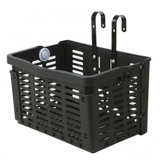Folding Bike Basket Detachable Plastic Bike Handlebar Front Basket Bicycle Rear Rack Hanging Basket Cycling Cargo Carrier Folding Bike Basket Detachable Plastic Bike Handlebar Front Basket Bicycle Rear Rack Hanging Basket Cycling Cargo Carrier