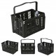 Folding Bike Basket Detachable Plastic Bike Handlebar Front Basket Bicycle Rear Rack Hanging Basket Cycling Cargo Carrier Folding Bike Basket Detachable Plastic Bike Handlebar Front Basket Bicycle Rear Rack Hanging Basket Cycling Cargo Carrier
