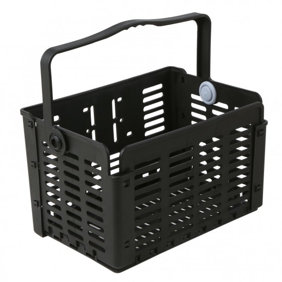 Folding Bike Basket Detachable Plastic Bike Handlebar Front Basket Bicycle Rear Rack Hanging Basket Cycling Cargo Carrier Folding Bike Basket Detachable Plastic Bike Handlebar Front Basket Bicycle Rear Rack Hanging Basket Cycling Cargo Carrier