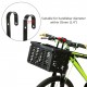 Folding Bike Basket Detachable Plastic Bike Handlebar Front Basket Bicycle Rear Rack Hanging Basket Cycling Cargo Carrier Folding Bike Basket Detachable Plastic Bike Handlebar Front Basket Bicycle Rear Rack Hanging Basket Cycling Cargo Carrier