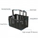 Folding Bike Basket Detachable Plastic Bike Handlebar Front Basket Bicycle Rear Rack Hanging Basket Cycling Cargo Carrier Folding Bike Basket Detachable Plastic Bike Handlebar Front Basket Bicycle Rear Rack Hanging Basket Cycling Cargo Carrier