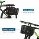 Folding Bike Basket Detachable Plastic Bike Handlebar Front Basket Bicycle Rear Rack Hanging Basket Cycling Cargo Carrier Folding Bike Basket Detachable Plastic Bike Handlebar Front Basket Bicycle Rear Rack Hanging Basket Cycling Cargo Carrier