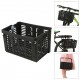 Folding Bike Basket Detachable Plastic Bike Handlebar Front Basket Bicycle Rear Rack Hanging Basket Cycling Cargo Carrier Folding Bike Basket Detachable Plastic Bike Handlebar Front Basket Bicycle Rear Rack Hanging Basket Cycling Cargo Carrier