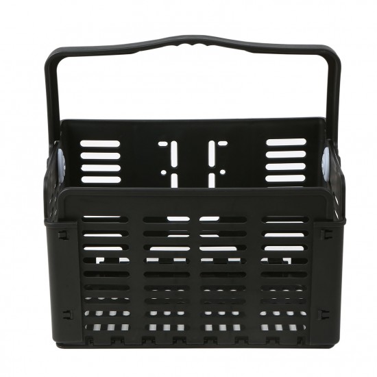 Folding Bike Basket Detachable Plastic Bike Handlebar Front Basket Bicycle Rear Rack Hanging Basket Cycling Cargo Carrier Folding Bike Basket Detachable Plastic Bike Handlebar Front Basket Bicycle Rear Rack Hanging Basket Cycling Cargo Carrier