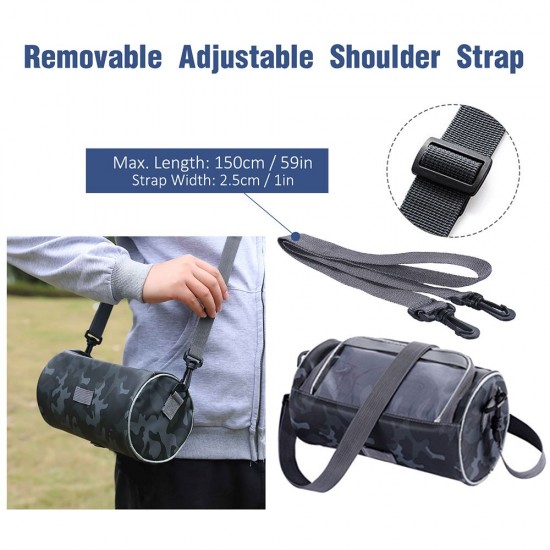 Waterproof Bike Handlebar Bag Bicycle Front Bag Camouflage Touchscreen Phone Holder Bag Pack Shoulder Bag MTB Cycling Storage Bag Pannier Waterproof Bike Handlebar Bag Bicycle Front Bag Camouflage Touchscreen Phone Holder Bag Pack Shoulder Bag MTB Cycling Storage Bag Pannier