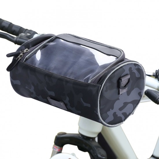 Waterproof Bike Handlebar Bag Bicycle Front Bag Camouflage Touchscreen Phone Holder Bag Pack Shoulder Bag MTB Cycling Storage Bag Pannier Waterproof Bike Handlebar Bag Bicycle Front Bag Camouflage Touchscreen Phone Holder Bag Pack Shoulder Bag MTB Cycling Storage Bag Pannier