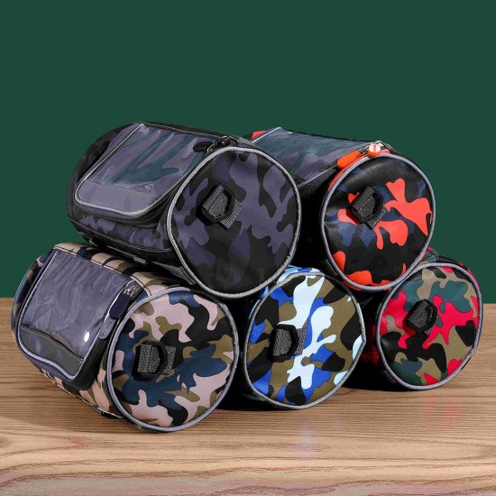 Waterproof Bike Handlebar Bag Bicycle Front Bag Camouflage Touchscreen Phone Holder Bag Pack Shoulder Bag MTB Cycling Storage Bag Pannier Waterproof Bike Handlebar Bag Bicycle Front Bag Camouflage Touchscreen Phone Holder Bag Pack Shoulder Bag MTB Cycling Storage Bag Pannier