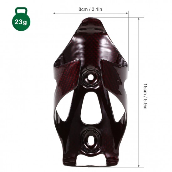 Bike Water Bottle Holder Carbon Fiber Drinking Kettle Cage Lightweight Bicycle Water Bottle Mount Gloss or Matte Bottle Brackets for Road and Mountain Bikes Bike Water Bottle Holder Carbon Fiber Drinking Kettle Cage Lightweight Bicycle Water Bottle Mount Gloss or Matte Bottle Brackets for Road and Mountain Bikes
