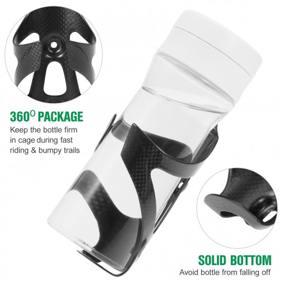 Bike Water Bottle Holder Carbon Fiber Drinking Kettle Cage Lightweight Bicycle Water Bottle Mount Gloss or Matte Bottle Brackets for Road and Mountain Bikes Bike Water Bottle Holder Carbon Fiber Drinking Kettle Cage Lightweight Bicycle Water Bottle Mount Gloss or Matte Bottle Brackets for Road and Mountain Bikes