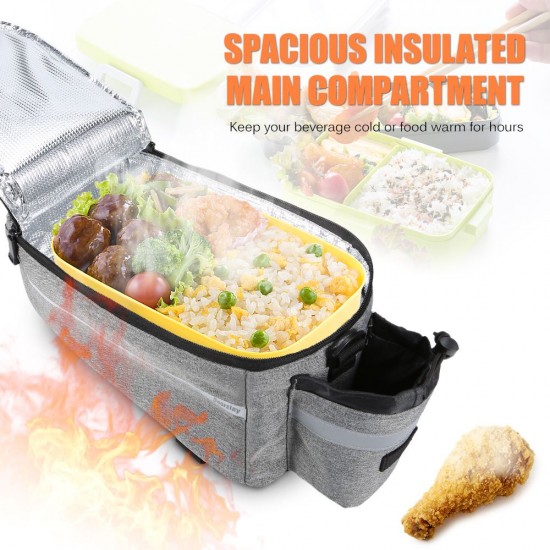 Doorslay Insulated Trunk Cooler Bag Cycling Bicycle Rear Rack Storage Luggage Bag Reflective MTB Bike Pannier Bag Shoulder Bag Doorslay Insulated Trunk Cooler Bag Cycling Bicycle Rear Rack Storage Luggage Bag Reflective MTB Bike Pannier Bag Shoulder Bag