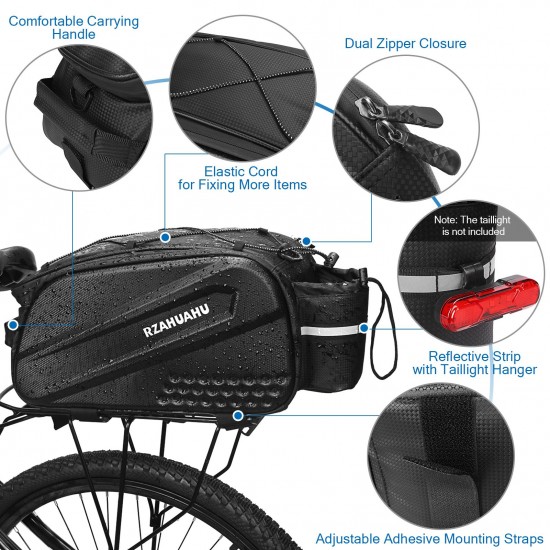 Aomiun 10L Multifunctional Bicycle Rear Seat Bag Waterproof Cycling Bike Rack Trunk Cargo Bag Pannier Bag Handbag Shoulder Bag Aomiun 10L Multifunctional Bicycle Rear Seat Bag Waterproof Cycling Bike Rack Trunk Cargo Bag Pannier Bag Handbag Shoulder Bag