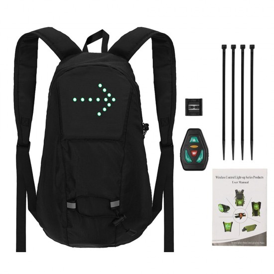 LED Turn Signal Bike Pack 15L LED Backpack with Direction Indicator USB Rechargeable Safety Light Bag Waterproof Bicycle Backpack Wireless Remote Control Bicycle Bag Sports Vest Ultralight Riding Bag LED Turn Signal Bike Pack 15L LED Backpack with Direction Indicator USB Rechargeable Safety Light Bag Waterproof Bicycle Backpack Wireless Remote Control Bicycle Bag Sports Vest Ultralight Riding Bag