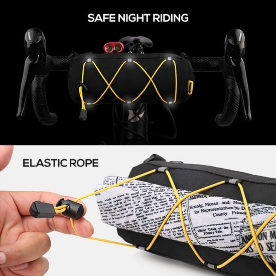 Bike Handlebar Bag Cycling Front Cylinder Storage Bag Bicycle Mobile Phone Holder Front Frame Top Tube Pouch Shoulder Bag Elastic Band Bike Handlebar Bag Cycling Front Cylinder Storage Bag Bicycle Mobile Phone Holder Front Frame Top Tube Pouch Shoulder Bag Elastic Band