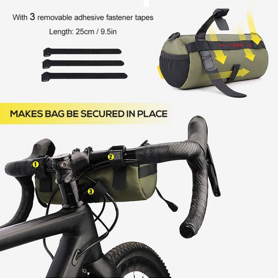 Bike Handlebar Bag Cycling Front Cylinder Storage Bag Bicycle Mobile Phone Holder Front Frame Top Tube Pouch Shoulder Bag Elastic Band Bike Handlebar Bag Cycling Front Cylinder Storage Bag Bicycle Mobile Phone Holder Front Frame Top Tube Pouch Shoulder Bag Elastic Band