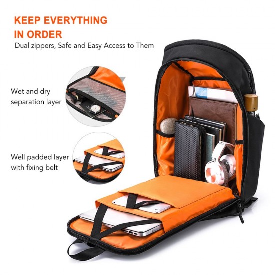 Waterproof Backpack 15.6 Inch Laptop Backpacks Large Capacity Travel Bag Breathable Jogging Daypack for Business School Travel Waterproof Backpack 15.6 Inch Laptop Backpacks Large Capacity Travel Bag Breathable Jogging Daypack for Business School Travel