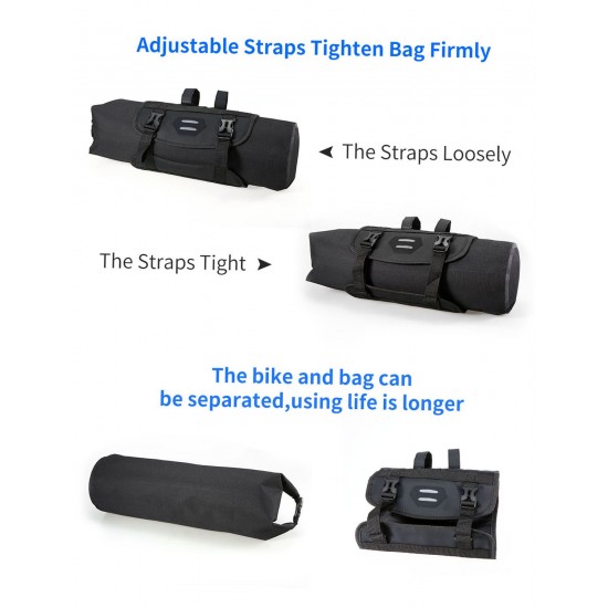 Bike Handlebar Bag Waterproof Adjustable Capacity Bicycle Front Tube Bag with Detachable Cycling Dry Pack (3-7L) Bike Handlebar Bag Waterproof Adjustable Capacity Bicycle Front Tube Bag with Detachable Cycling Dry Pack (3-7L)