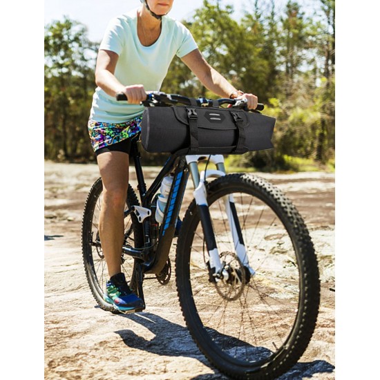 Bike Handlebar Bag Waterproof Adjustable Capacity Bicycle Front Tube Bag with Detachable Cycling Dry Pack (3-7L) Bike Handlebar Bag Waterproof Adjustable Capacity Bicycle Front Tube Bag with Detachable Cycling Dry Pack (3-7L)