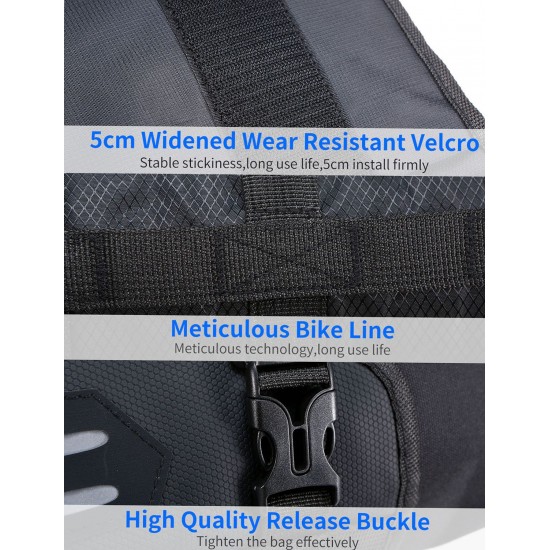 Bike Handlebar Bag Waterproof Adjustable Capacity Bicycle Front Tube Bag with Detachable Cycling Dry Pack (3-7L) Bike Handlebar Bag Waterproof Adjustable Capacity Bicycle Front Tube Bag with Detachable Cycling Dry Pack (3-7L)