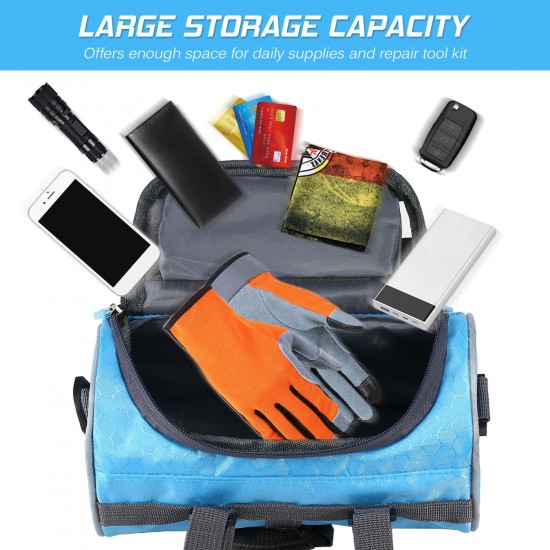 Waterproof Bike Handlebar Bag Bicycle Front Bag Touchscreen Phone Holder Bag Pack Shoulder Bag MTB Cycling Storage Bag Pannier Waterproof Bike Handlebar Bag Bicycle Front Bag Touchscreen Phone Holder Bag Pack Shoulder Bag MTB Cycling Storage Bag Pannier
