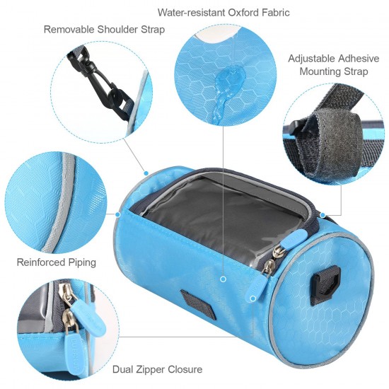 Waterproof Bike Handlebar Bag Bicycle Front Bag Touchscreen Phone Holder Bag Pack Shoulder Bag MTB Cycling Storage Bag Pannier Waterproof Bike Handlebar Bag Bicycle Front Bag Touchscreen Phone Holder Bag Pack Shoulder Bag MTB Cycling Storage Bag Pannier