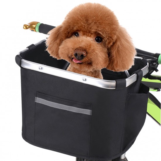 Collapsible Bike Basket Bicycle Handlebar Front Basket Pet Carrier Bag for Shopping Commuting Collapsible Bike Basket Bicycle Handlebar Front Basket Pet Carrier Bag for Shopping Commuting