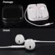 3.5mm Earphones Plug In-ear Stereo Earpiece with Mic Hands-free for Apple iPhone iPad Macbook 3.5mm Earphones Plug In-ear Stereo Earpiece with Mic Hands-free for Apple iPhone iPad Macbook