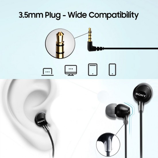 SONY MDR-EX15AP In-Ear Earphones 3.5mm Wired Earbuds Subwoofer Stereo Handsfree with Microphone Portable Headset SONY MDR-EX15AP In-Ear Earphones 3.5mm Wired Earbuds Subwoofer Stereo Handsfree with Microphone Portable Headset