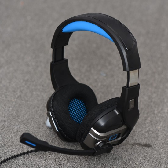 USB Wired Gaming Headset Stereo Surround Sound Headphone with Noise Cancelling Mic 50mm Drivers 3.5mm Volume Control for PC Laptop USB Wired Gaming Headset Stereo Surround Sound Headphone with Noise Cancelling Mic 50mm Drivers 3.5mm Volume Control for PC Laptop