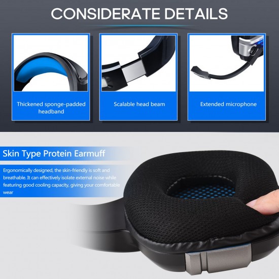 USB Wired Gaming Headset Stereo Surround Sound Headphone with Noise Cancelling Mic 50mm Drivers 3.5mm Volume Control for PC Laptop USB Wired Gaming Headset Stereo Surround Sound Headphone with Noise Cancelling Mic 50mm Drivers 3.5mm Volume Control for PC Laptop