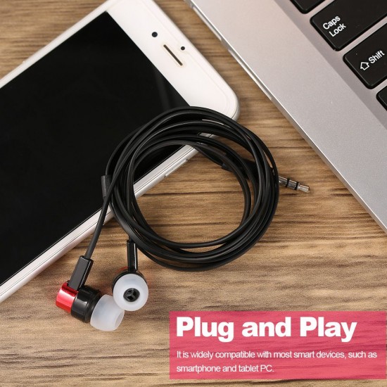 Universal 3.5mm Wired Headphones In-Ear Soft Silicone Earbuds Noise Isolating Headset Music Earphones 115cm Wire for PC Laptop Tablet Smartphone Universal 3.5mm Wired Headphones In-Ear Soft Silicone Earbuds Noise Isolating Headset Music Earphones 115cm Wire for PC Laptop Tablet Smartphone