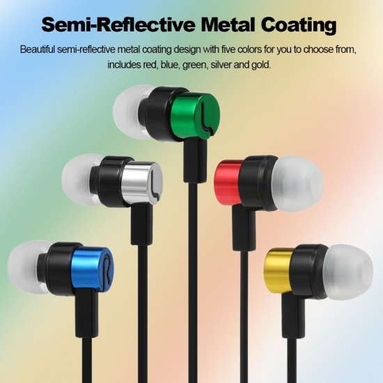 Universal 3.5mm Wired Headphones In-Ear Soft Silicone Earbuds Noise Isolating Headset Music Earphones 115cm Wire for PC Laptop Tablet Smartphone Universal 3.5mm Wired Headphones In-Ear Soft Silicone Earbuds Noise Isolating Headset Music Earphones 115cm Wire for PC Laptop Tablet Smartphone